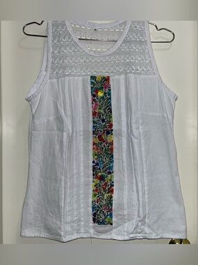 Mexican sleeveless top women's clothing large